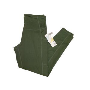 Zella Olive High Waist Pocket Leggings Size M Womens Activewear